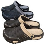 [e鞋院]園丁鞋/布希鞋/洞洞鞋 /防水拖鞋 男款 咖25.5CM, , large