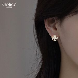 【Gulicc】古莉可 耳環  金色風車耳飾