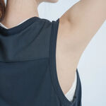 YOGA FLOW Freedom Tank(L) - 圓領拼接長板罩衫 - 烏漆黑 Black, , large