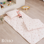 BUHO "Spring Warmth" Ice Yarn Cool Children's Sleeping Pad Three-piece Set (Quilted Sleeping Pad + Cool Quilt + Children's Pillow) SGS Non-toxic x Cool Dual Certification, , large