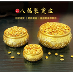 【A&R】招財開運 八福雙魚聚寶盆附小元寶 - 中款, , large