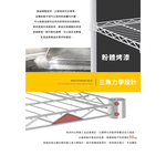 【Y HOUSE】45x30x75公分 輕型三層鐵架 鐵力士架 -烤漆黑, , large