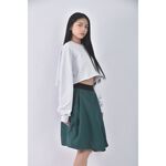 (M) moma質感綠色長裙二手衣, , large