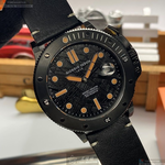 [星晴錶業]GiorgioFedon1919手錶,46mm,GF00084黑色錶面黑錶殼深黑色真皮皮革錶帶款, , large