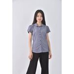 (S) traveler水鑽藍色短袖上衣二手衣, , large