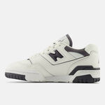 Kixpress-New Balance 女 休閒鞋 運動 復古 B楦 NB 550 皮革 穿搭 白 深灰 [BBW550BH], , large