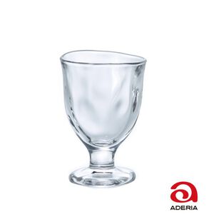 日本ADERIA 手捻仿陶高腳 烈酒杯 金益合玻璃器皿