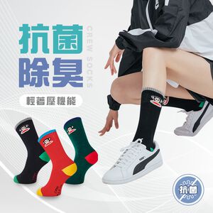 (多款)大嘴猴 PAUL FRANK 抗菌羅紋中長襪【旺達棉品】PF001