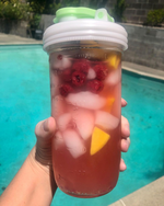 reCAP® 32oz Quart Mason Jars Lid POUR cap Wide Mouth-White&Green, , large