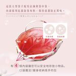 日本製 【Passage Bois】玫瑰 雙層拉鍊雙口袋抗菌手提袋, , large
