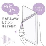 【龍品文創】日本SONIC FD-2286 輕巧三角筆袋-B清透藍, , large