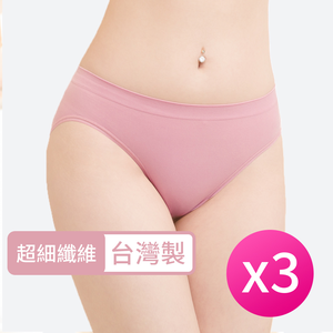 [席艾妮]台灣製超細纖維低腰彈力無縫內褲