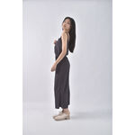 (M) 高腰無袖灰色連身裝二手衣, , large