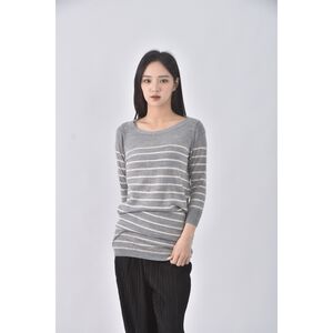 (S) uniqlo質感羊毛純羊毛灰色長袖上衣二手衣