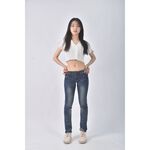 (XL) jeans tankbest丹寧牛仔質感棉質藍色長褲二手衣, , large