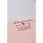 (M) abercrombie fitch棉質純棉木耳邊粉色短袖上衣二手衣, , large
