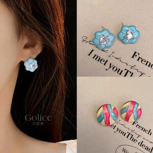 【Gulicc】古莉可 耳環 復古滴釉風系列氣質耳環