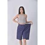 (4XL（含）以上) nautica高腰棉質純棉條紋藍色短褲二手衣, , large