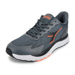 DIADORA迪亞多那 輕量寬楦慢跑男鞋 男運動鞋 高腳背 反光 透氣 緹花網布 吸震 回彈 減壓 緩震 防滑 黑 灰, , large