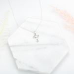 【Angel & Me】Love Heart Cross 925 sterling silver necklace Christmas gift, , large