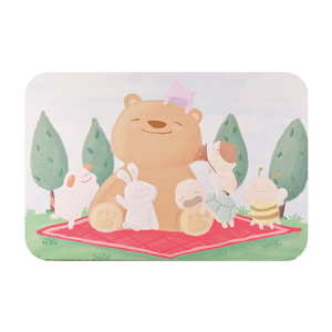 【Monster】 Soft Diatomaceous Earth Absorbent Mat – NewGen Designer Series (60x40cm) – Picnic Time