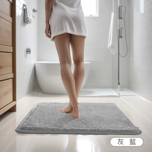 [寢室安居]柔綿極厚蛋糕絨吸水地墊1入組 50x80cm(浴室防滑腳墊 踏墊 進門墊 止滑地墊)