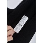 (L) 23区 Vingt trois arrondissements質感羊毛坑紋黑色外套二手衣, , large