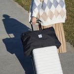 【YUNJOIN】 行李箱拉桿手提袋-灰色 厚實 挺立 大容量 收納包 拉桿袋 旅行袋 行李袋 防潑水, , large