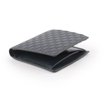 GUCCI Guccissima 壓印牛皮對開零錢袋短夾/深藍色, , large