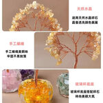【A&R】發財水晶樹聚寶盆 透明杯迷你款 - 透明杯粉水晶, , large