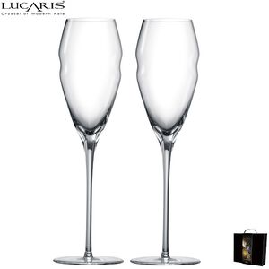 LUCARIS 手工杯 香檳杯 Gold 275ml 2入禮盒組 金益合玻璃器皿