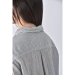 (M) muji棉質純棉灰色襯衫上衣二手衣, , large