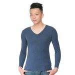極速男V領發熱衣-L281 保暖 抗寒 台灣製, , large