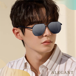 時尚黑曜典範飛官寶麗來偏光墨鏡/UV400太陽眼鏡〔ALEGANT〕, , large