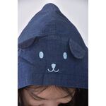 (S) likim質感棉質連帽藍色長袖上衣二手衣, , large
