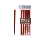 Miyaco 米雅可 輕漾高纖玻璃筷筷子 24cm五雙-咖啡-Leidea樂德兒, , large