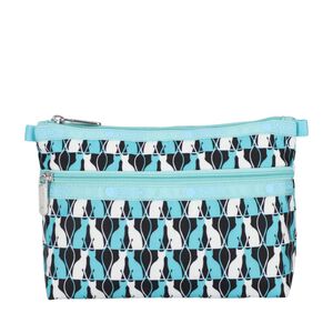 LeSportsac COSMETIC CLUTCH 雙層拉鍊化妝包 - 鏡中貓影
