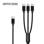 iBRIDGE 三合一 0.3M PD 100W傳輸充電線, , large