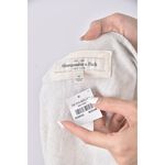 (F) abercrombie fitch質感棉質純棉灰色短袖上衣二手衣, , large