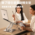 Rtako銳塔克 LQ RS-CP84S 三層360&deg;三維聯動旋轉筆電支架, , large