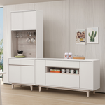 【唯熙傢俱】紀薇橡木雙色5尺餐櫃, , large