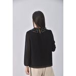 (M) iris girls寬鬆黑色長袖上衣二手衣, , large