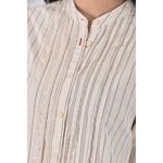 (S) uniqlo棉質條紋純棉杏色長袖上衣二手衣, , large