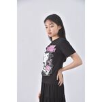 (S) ecstasy圖案黑色短袖上衣二手衣, , large