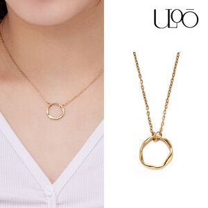 【快速出貨】ULOO Glimmer 永恆的愛圓圈項鍊-金色 UN4000310