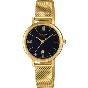 CASIO 卡西歐 SHEEN 優雅米蘭帶石英女錶 SHE-4540GM-1A