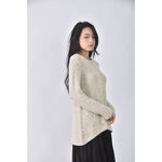 (S) peace dove小香風氣質圓領白色長袖上衣二手衣, , large