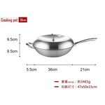 PERFECT 理想牌 極緻316不鏽鋼蘋果型七層複合金炒鍋附蓋蘋果鍋 33cm單把-Leidea樂德兒, , large