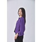 (S) daewoo質感條紋藍色長袖上衣二手衣, , large