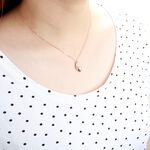 【Angel & Me】Heart s925 sterling silver 18k Rose Gold plated necklace gift, , large